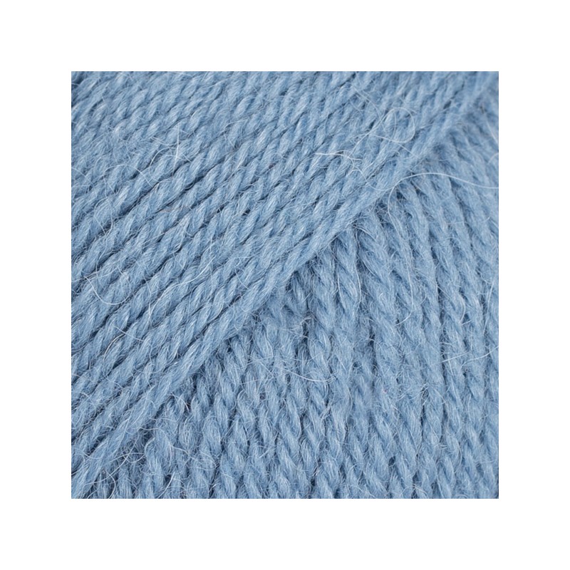 DROPS FLORA 13 Uni azul denim