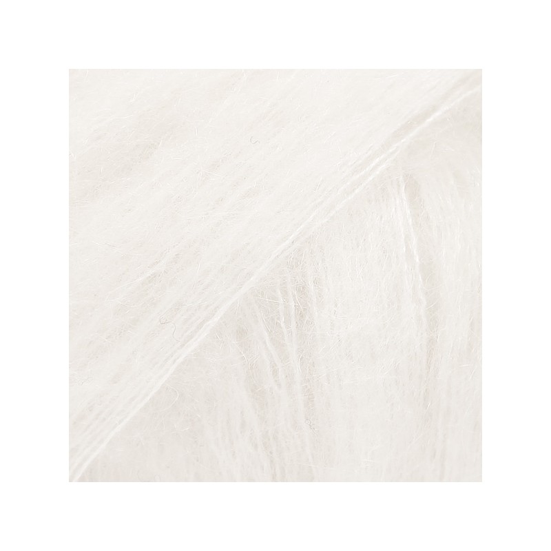 DROPS KID-SILK 01 Uni blanco hueso