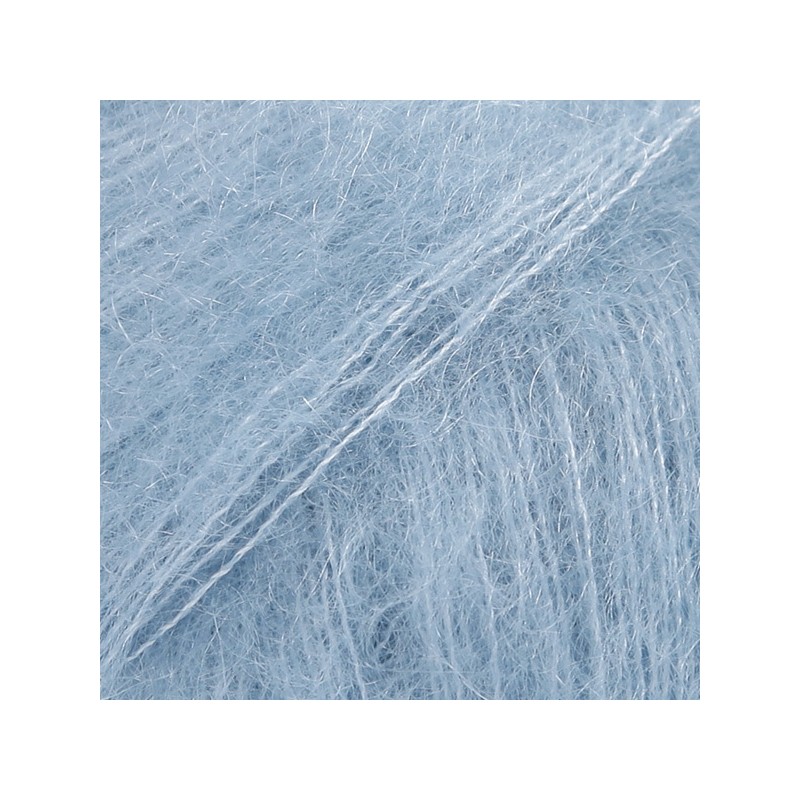 DROPS KID-SILK 08 Uni azul denim claro