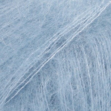 DROPS KID-SILK 08 Uni azul denim claro