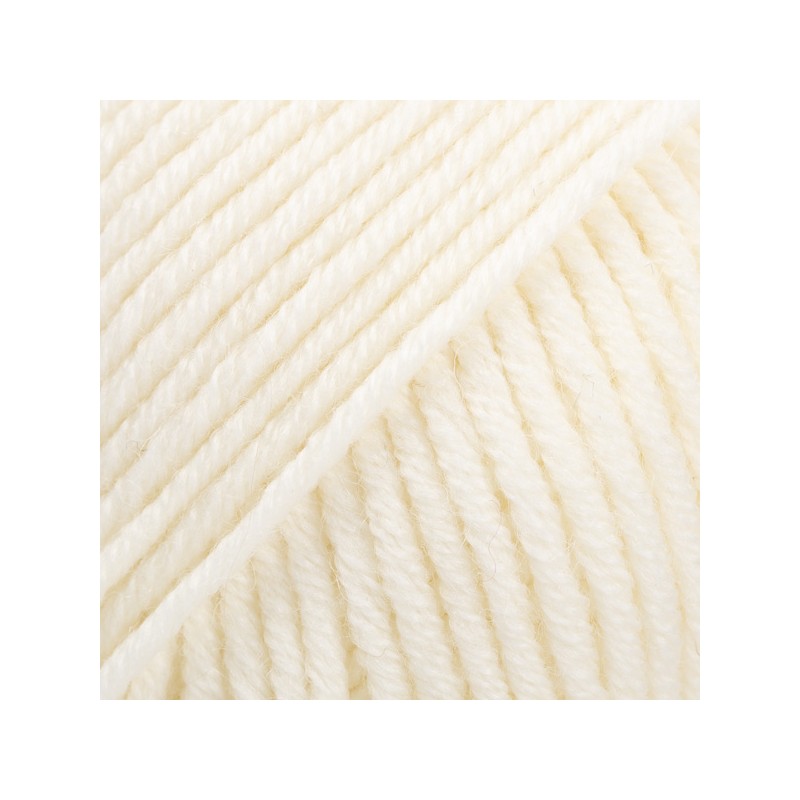 DROPS MERINO EXTRA FINE 01 Uni blanco hueso