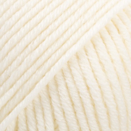 DROPS MERINO EXTRA FINE 01 Uni blanco hueso