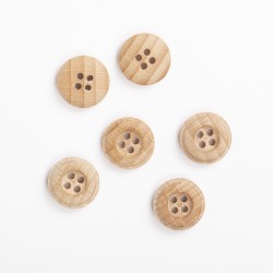 Bouton Bois de Hêtre 15 mm