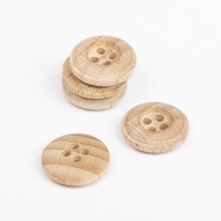 Bouton Bois de Hêtre 15 mm