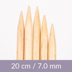 AIGUILLES DOUBLES POINTES Bouleau 7,0 mm