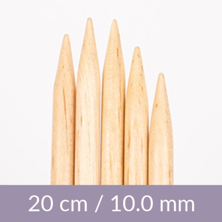 AIGUILLES DOUBLES POINTES Bouleau 10,0 mm