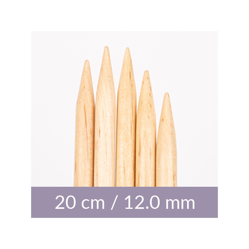 AIGUILLES DOUBLES POINTES Bouleau 12,0 mm