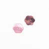 Bouton Nacre Fleur Rose 15 mm