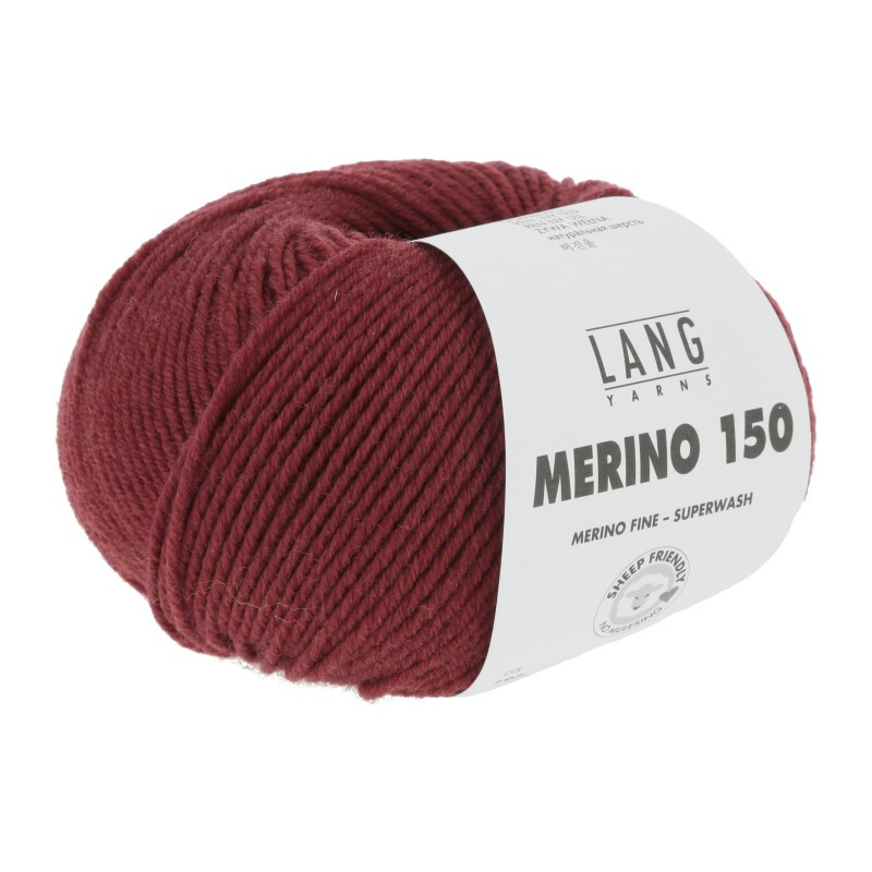 MERINO 150 0262 Rouge Foncé Mix