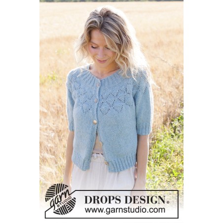 KIT Blueberry Leaf Cardigan - SKY