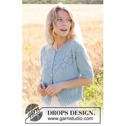 KIT Blueberry Leaf Cardigan - SKY