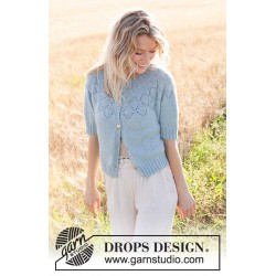 KIT Blueberry Leaf Cardigan - SKY