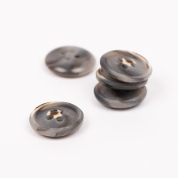 Bouton Imitation bois (moka) 15 mm