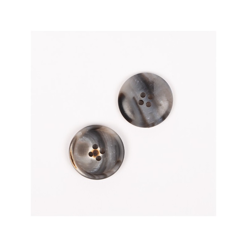 Bouton Imitation bois (moka) 23 mm