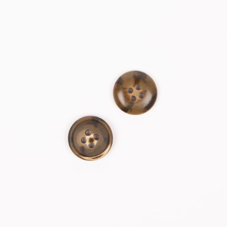 Bouton Imitation bois (noix) 15 mm