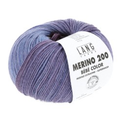 MERINO 200 BEBE COLOR 0550 Bleu Violet