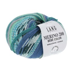 MERINO 200 BEBE COLOR 0373 Jade Bleu