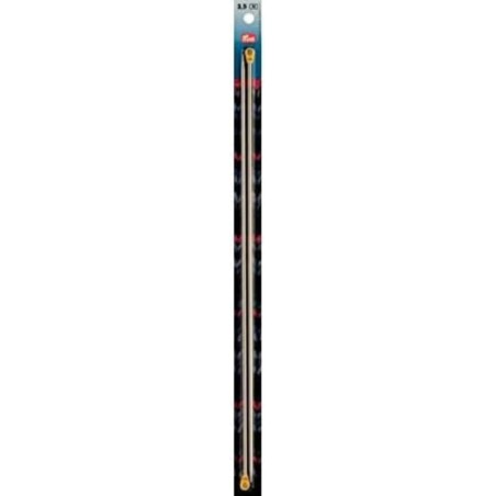 Aiguilles droites 3,5 mm Alu 40 cm (Prym)