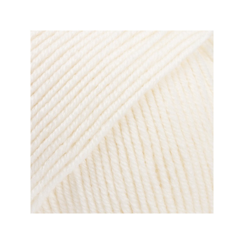 DROPS BABY MERINO 02 Uni blanco hueso