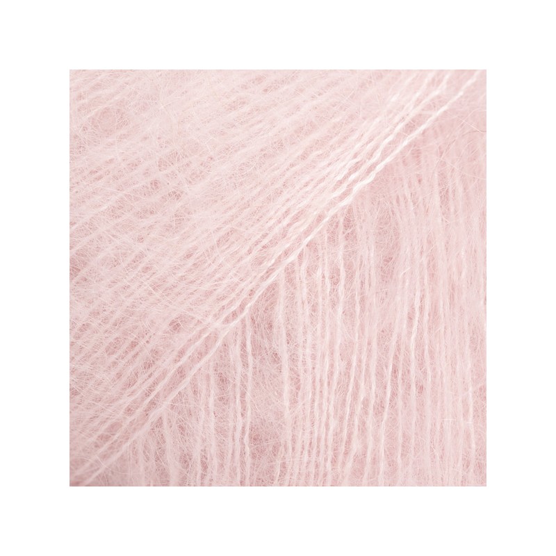 DROPS KID-SILK 63 Uni rosado polvo