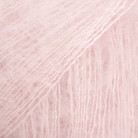 DROPS KID-SILK 63 Uni rosado polvo