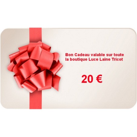 Bon Cadeau d'une valeur de 20€