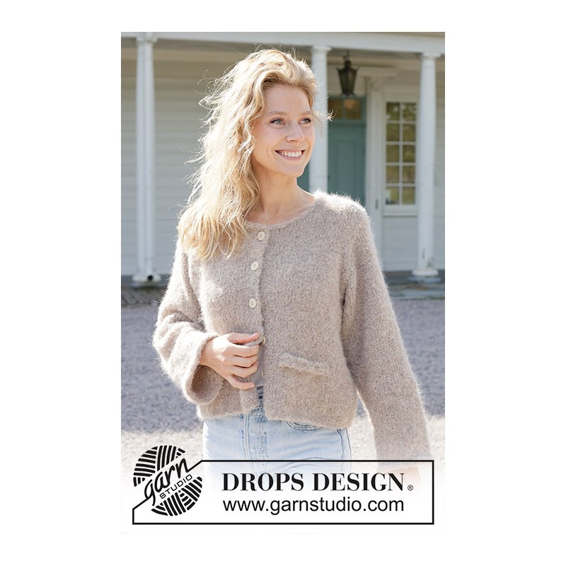 KIT Almond Butter Cardigan - Alpaca Bouclé - Kid Silk