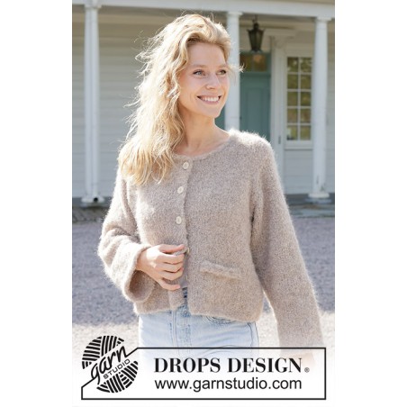 KIT Almond Butter Cardigan - Alpaca Bouclé - Kid Silk