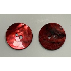 Bouton Nacre Rouge Brillant...