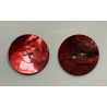 Bouton Nacre Rouge Brillant 23 mm