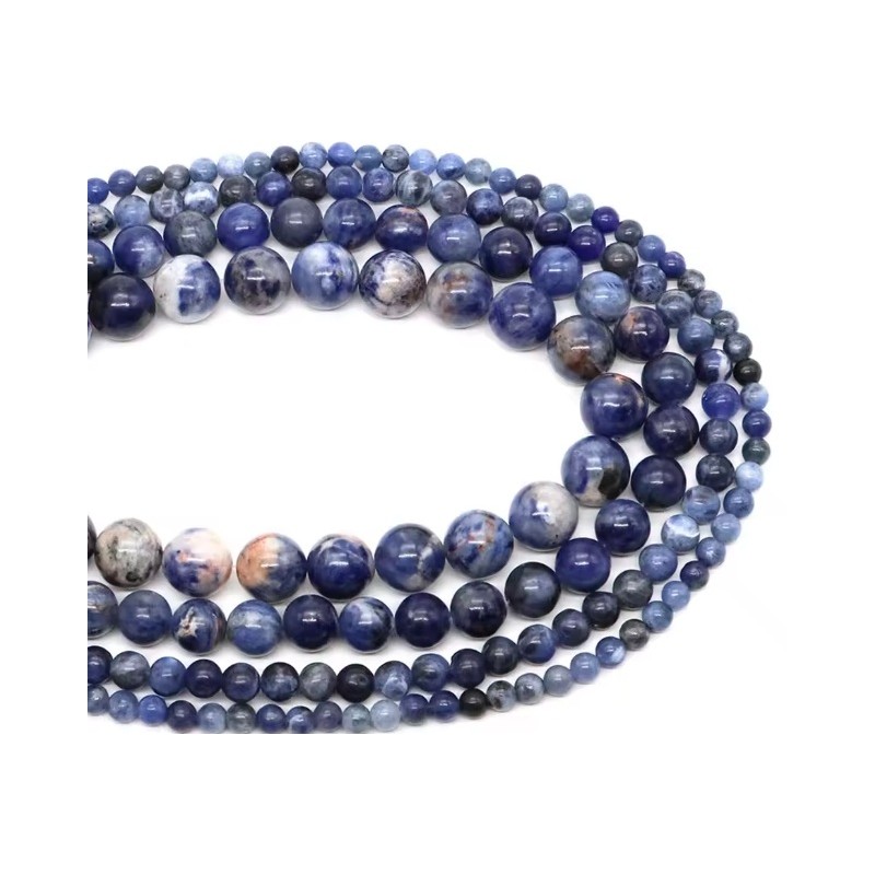 Perle Agate Blue Soladite (Ligne Complète)