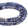 Perle Agate Blue Soladite (Ligne Complète)