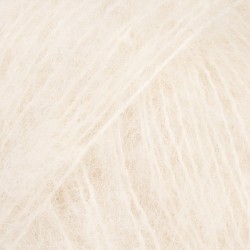 DROPS BRUSHED ALPACA SILK 01 Uni blanco hueso
