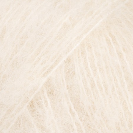DROPS BRUSHED ALPACA SILK 01 Uni blanco hueso