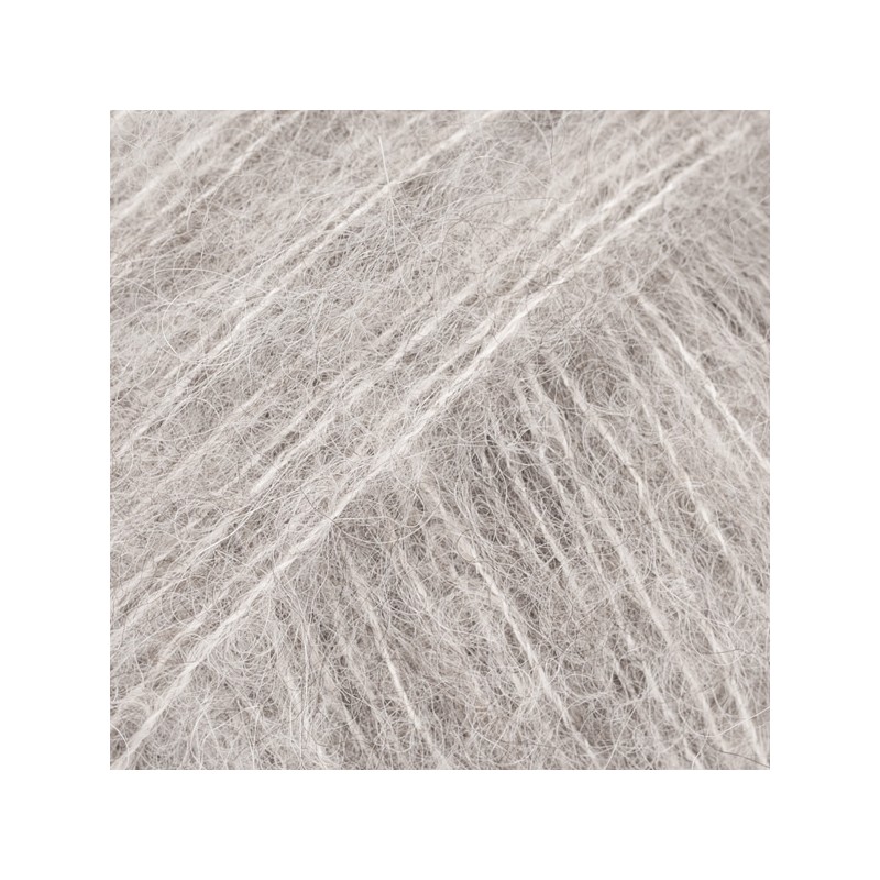 DROPS BRUSHED ALPACA SILK 02 Uni gris claro