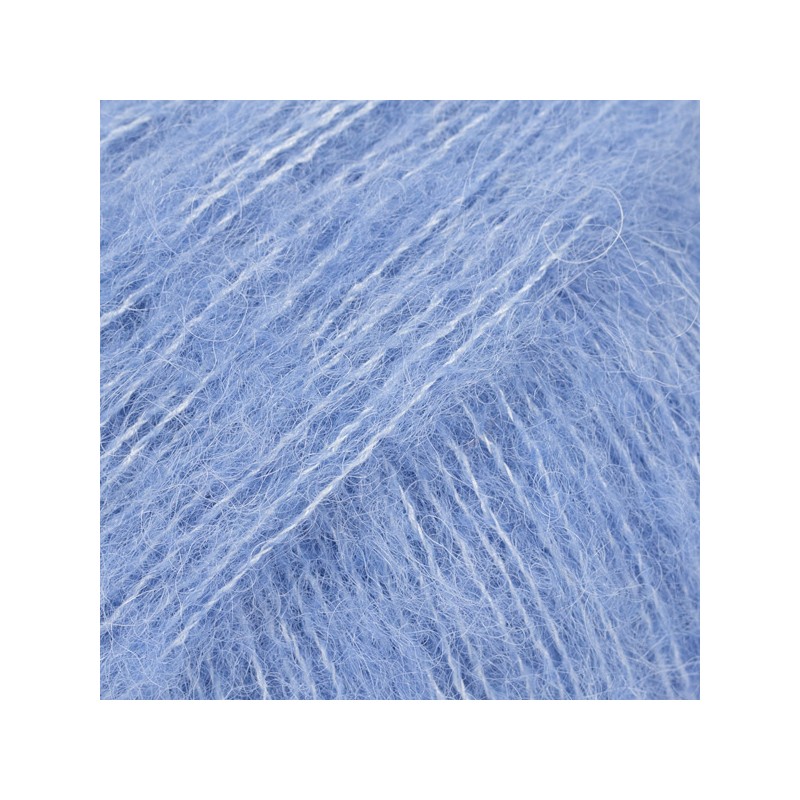 DROPS BRUSHED ALPACA SILK 28 Bleu Pacifique