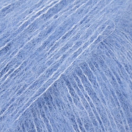 DROPS BRUSHED ALPACA SILK 28 Bleu Pacifique