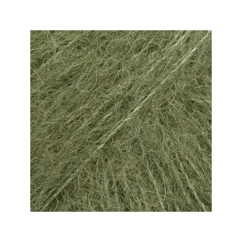 DROPS BRUSHED ALPACA SILK 32 Uni verde musgo