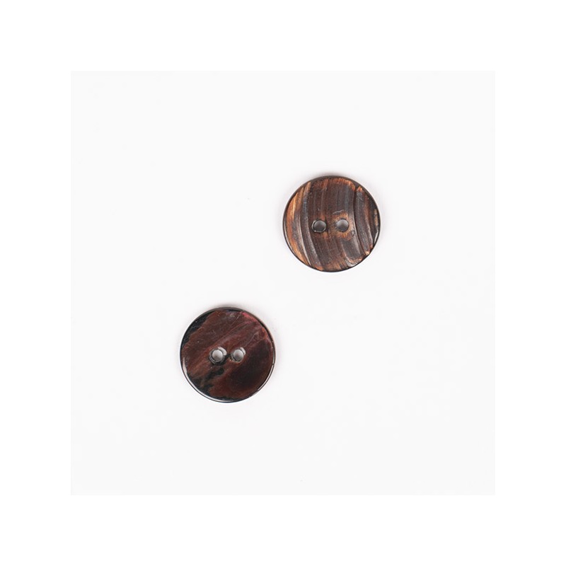 Bouton Arched Marron 18 mm