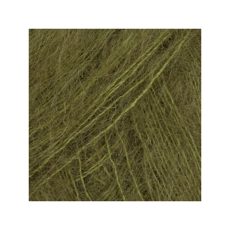 DROPS KID-SILK 66 Uni oliva oscuro