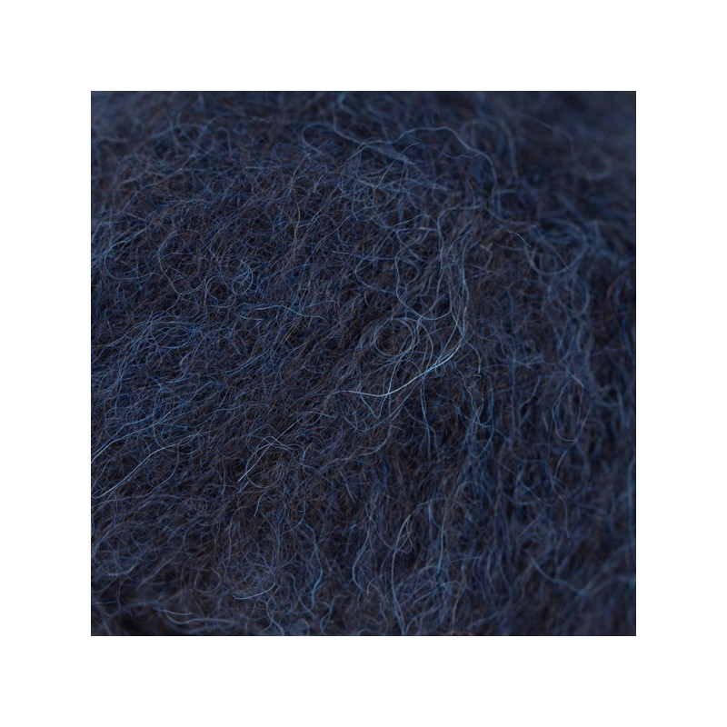 DROPS BRUSHED ALPACA SILK 42 Bleu Marine Foncé
