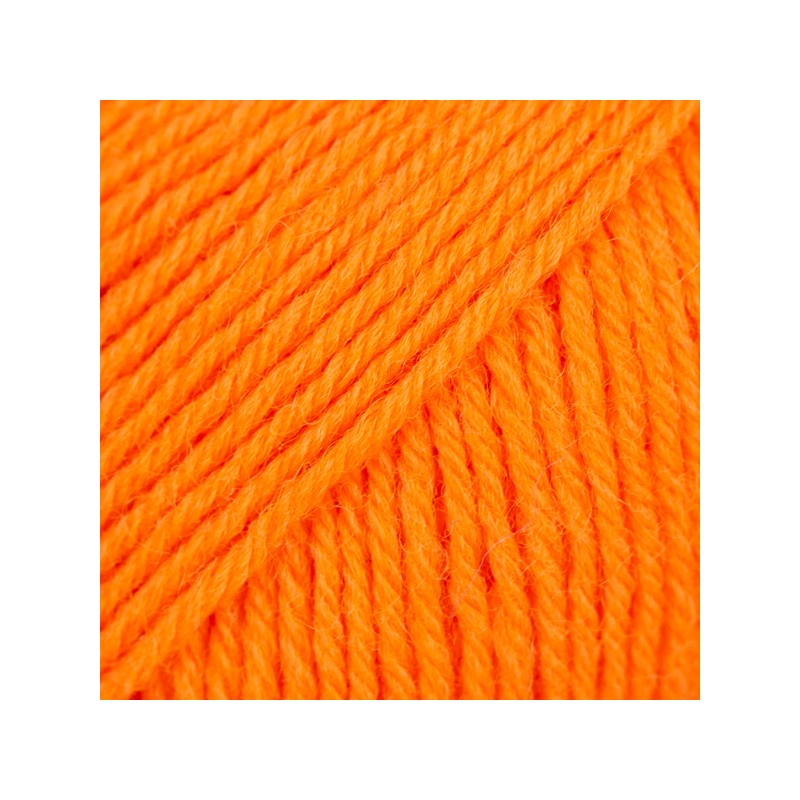DROPS FABEL 119 Uni Orange Electrique