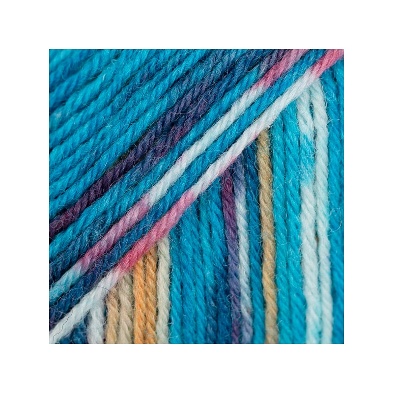 DROPS FABEL 162 Print Bleu Océan