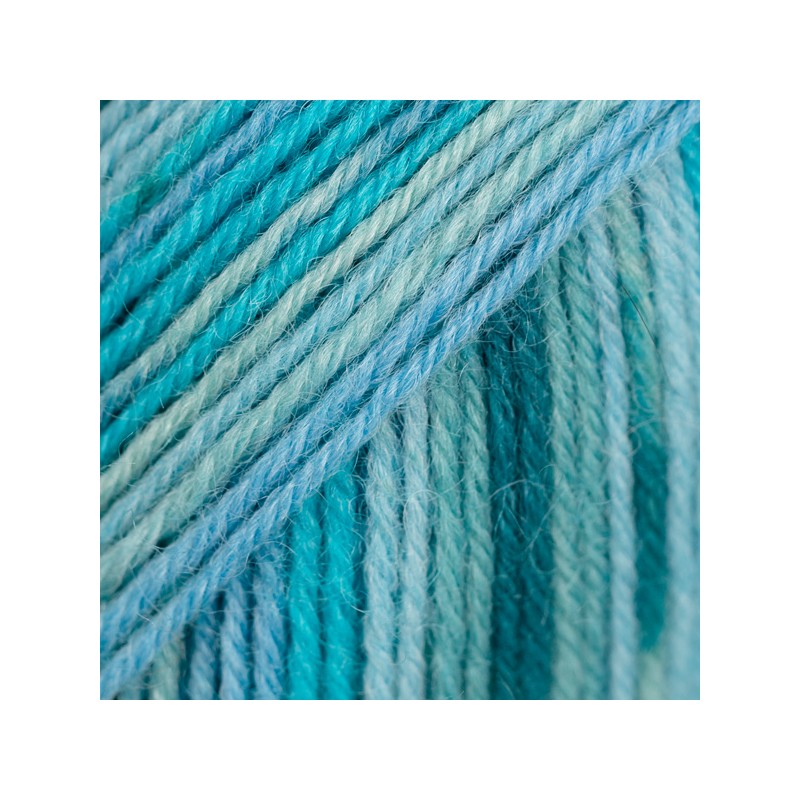 DROPS FABEL 340 Print Lagon Bleu