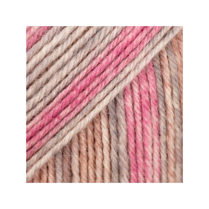 DROPS FABEL 623 Long Print Brume de Rose