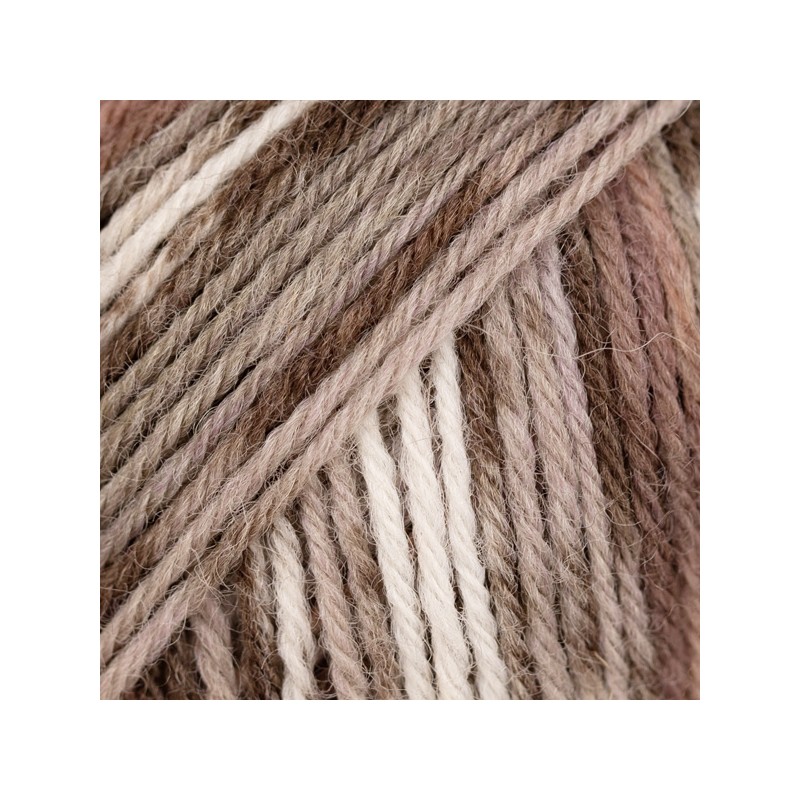 DROPS FABEL 912 print chocolate suave