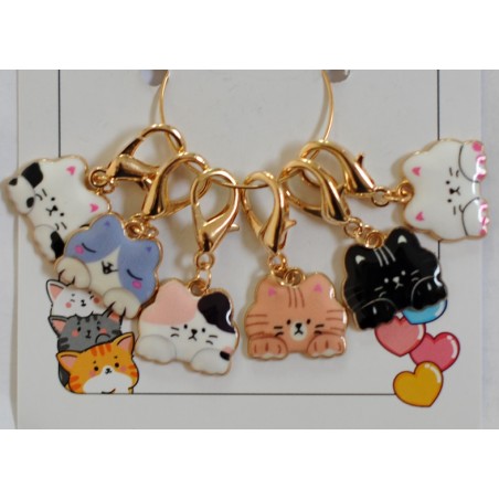 Anneaux Marqueurs Têtes de chatons Petits yeux