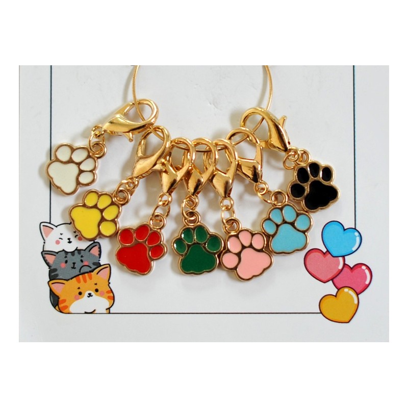 Anneaux Marqueurs Pattes de Chats