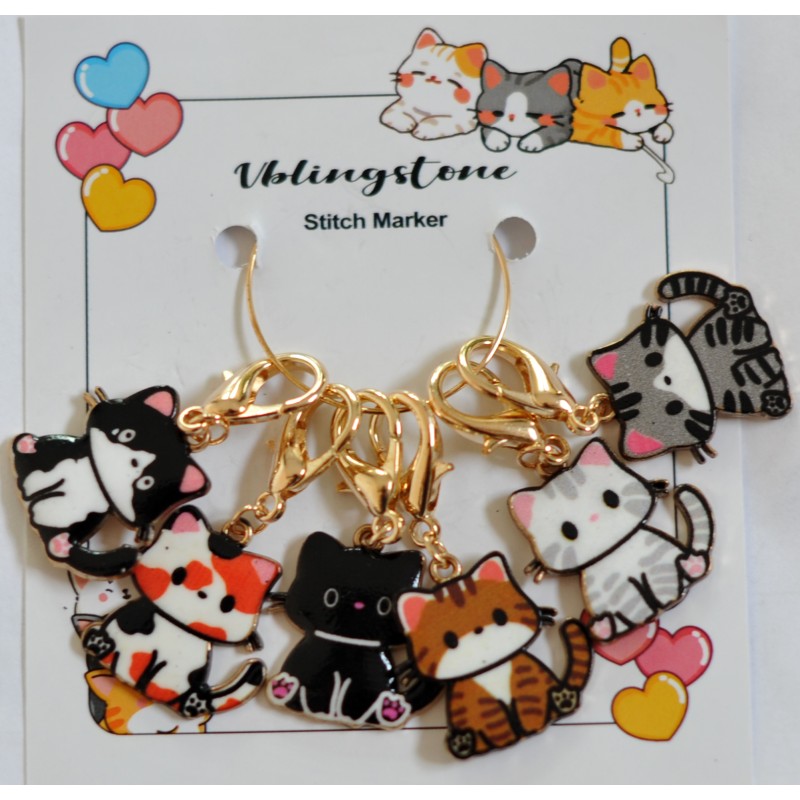 Anneaux Marqueurs Chatons assis