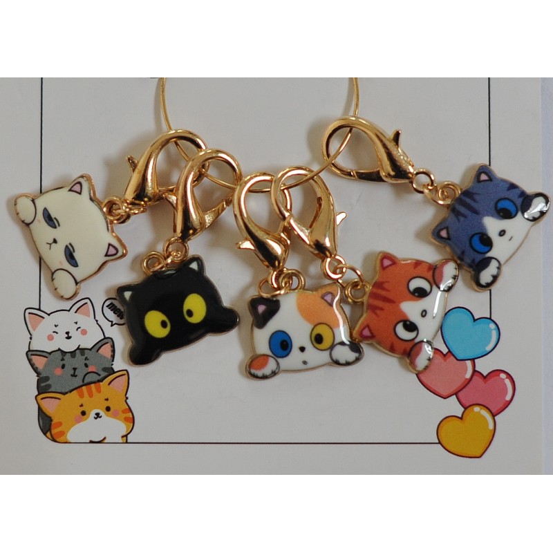 Anneaux Marqueurs Têtes de Chatons